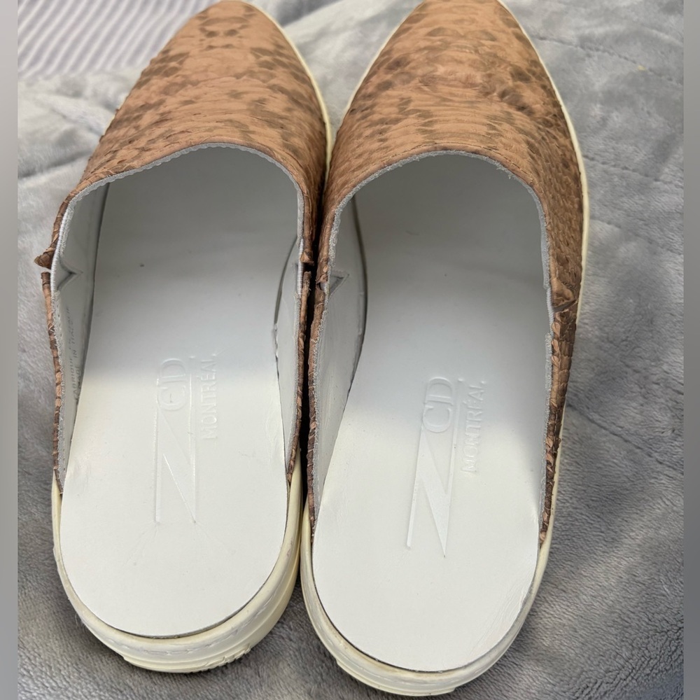 ZCD Montreal Snakeskin Leather Slip-On Sneakers Size 39 Made in Italy - Picture 5 of 9